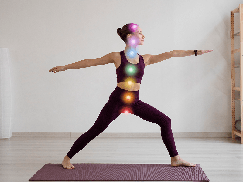 Illustration of yoga exercises