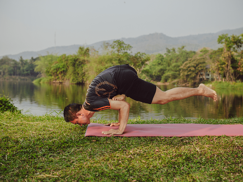 Illustration of yoga exercises