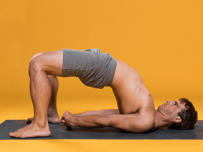 Illustration of yoga exercises